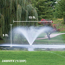 Kasco VFX Series Aerating Pond Fountain 1/2 HP 120V Black