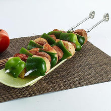 SPXTOM BBQ Needle Sticks Wall mountable, Anti-hot BBQ Skewers, Stainless Steel Reusable, for Appetizers, Fruit (Size : 500)