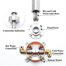 Outdoor Shower kit Portable Outdoor Shower, Stainless Steel Rain Shower Outdoor Shower Column for Poolside Backyard Beach Pool Spa,Waterproof, UV Proof & Frost-Resistant(Small Nozzle)