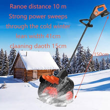 GESAIDES Cordless Snow Shovel, 21V | 41cm | 2-Ah Cordless Snow Blower, Battery Snow Blower with Adjustable Front Handle (2 Battery & Quick Charger Included)