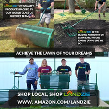Landzie - Rolling Lawn Aerator Duo, Manual Core Plug Aerator