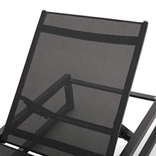 Christopher Knight Home Vivian Outdoor Aluminum Chaise Lounge Set of 2 Black