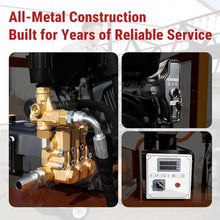 KoreJetMetal 4000 PSI Hot Water Pressure Washer, 4.0 GPM, 420cc Gas Engine with AR Pump, Commercial Heavy-Duty Power Washer for Trucks, Machinery, Concrete, Industrial Grease Removal