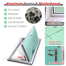 JYHHCYS Large Access Panel for Drywall, Flush Mounted Insulated Attic Access Door with Handle & Latch, Small Seamless Metal Inspection Door for Wall Customizable Size(26x26inch/660x660mm)