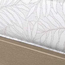 highwood Lehigh Deep Seating Ottoman, with Sunbrella Cushions in Lively Parchment, Woodland Brown Frame