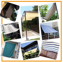 Sun Shade Sail 5x5m Large Rectangle 98% UV Block Waterproof Polyester with Free Rope for Garden Backyard Patio Light Grey