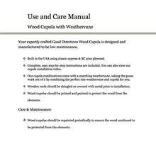 Good Directions 30" Square Kent Wood Cupola with Standard American Eagle Polished Copper