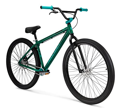 Mongoose Hooligan AL Adult BMX Bike 29x3-Inch Wheels Aluminum Frame Green