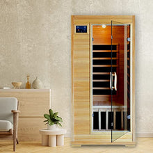 Blue Wave HeatWave BSA2402 1-2 Person Hemlock Carbon Infrared Sauna Hemlock