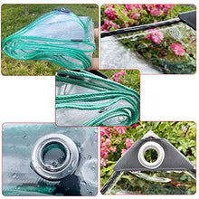 HSYFdy Outdoor Clear Tarp Curtain Waterproof,Weather Resistant Patio Clear Curtain PVC 0,35mm Windproof Rainproof Tarps for Pergola,Porch,Gazebo,Cabana/Indoor (Color : Clear, Size : 5x10m)