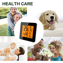 TMMLIJIPL Wall Clock, Digital Thermometer Hygrometer Electronic LCD Temperature Humidity Meter Weather Station Indoor Outdoor Clock