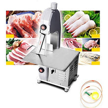 INTBUYING Frozen Meat Cutter Electric Bone Saw Machine Silver
