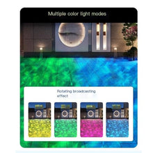 3D Water Wave Projector Light, IP65 Waterproof Outdoor Ambient Lamp