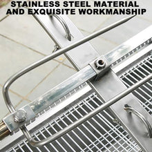 TT-YEL Stainless Steel Electric Barbecue Grill, Multi-Functional Whole Lamb Grill, with Windshield and Barbecue Fork, Can Be Used by 10-15 People, Large Capacity Barbecue Grill