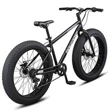 Mongoose Malus Fat Tire Mountain Bike 26-Inch Matte Black