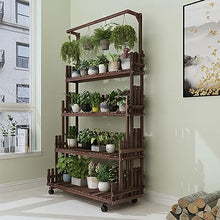 RWGOVLU Plant Stand Modern Plant Trellis Simple Retro Wooden Flower Stand Easy To Install Flowerpot Stand Classical Ladder Plant Holders For Outside Living Room Patio Balcony Pla