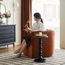 Chicken Couch End Table Vintage Solid Wood Living Room Balcony Round Side Table Furniture, Suitable for Living Room Bedroom Etc Corner Tables for Living Room