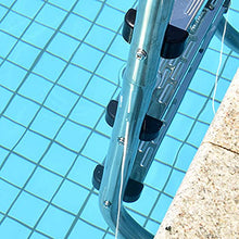 Swimming Pool Escalator Stainless Steel 3-Level Non-Slip Water Ladder Swimming Pool handrail Climbing Ladder Indoor and Outdoor handrail Pedals Embedded/Silver / 54cm (Silver 54cm)