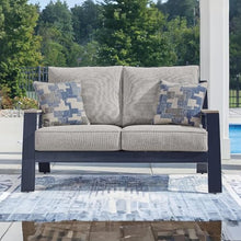 Signature Design by Ashley Outdoor Patio Loveseat with Cushion, Blue