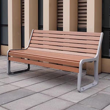 Sunyongfly Park Bench,Wooden seat,cast Iron Frame, Outdoor Garden Bench,Double Outdoor Bench, for Squares, Parks, and Residential Areas(Size:120cm)