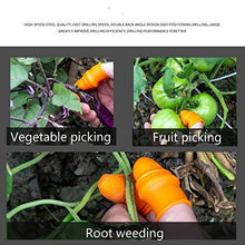 MVNOIRE Thumb Cutter Gardening Tools Pruning Shears Garden Picking Plant Vegetables Separator Finger Tool Multifunction Kitchen