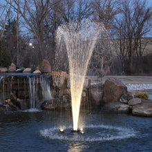 HALF OFF PONDS 1/2 HP Floating Fountain with Color Changing Lights