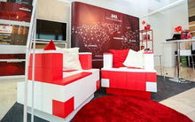EverBlock Modular 8’ Sofa with Cantilever Kit Translucent