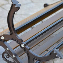 Xilin-872 Outdoor Garden Bench Garden Outdoor Backrest Benche, Leisure Chair Cast Aluminium, Patioen Balcony Chair Park Bench(Small)