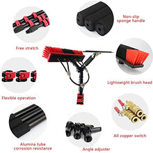Cleaning Brush Window Solar Panel Cleaning Tool Photovoltaic Panel Cleaning Brush Hydraulic Pole Kit with Scraper Telescopic Brush