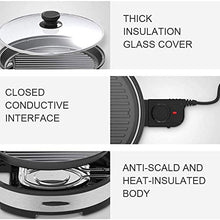 Household Electric Grill Personal Non Stick Frying Pan, Fast Heating, High Temperature Resistance