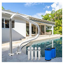 BSNANCA Pool Handrails Swimming Pool Safety Hand Rail Swimming Pool Handrails, Handle, Pool Railing, Ladder Step Handrail for Swimming Pool, Sloped Entry, Spa, Water Park