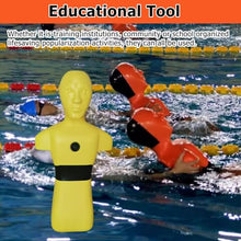 MZZKFC Lifesaving Training Dummy for Kids, Plastic Water Rescue Training Dummys 2 Pack Reusable, School/Community Drowning Prevention Teaching Dummy, Orange Yellow(Orange,1 Pack)
