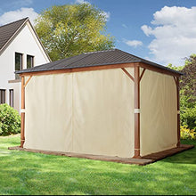 TOOLPORT 10x13 ft Hardtop Gazebo, Steel Roof, Champagne