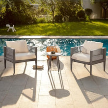 Werph Outdoor Bistro Table and Chairs Set of 2 for Backyard & Deck, Beige