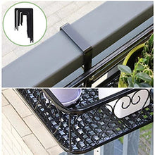 Balcony Hanging Flower Rack Storage Rack Rail Flowerpot Railing Shelf Balcony Rail Planter Shelf，D-30 * 20 * 12cm