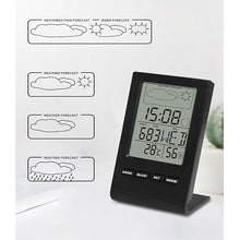 ASWRTYJO ABS Multifunctional Vertical Digital Display Electronic Thermometer Hygrometer