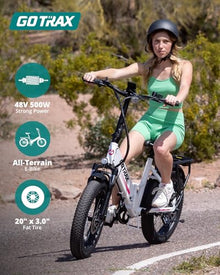 Gotrax R2 20" Folding Electric Bike White