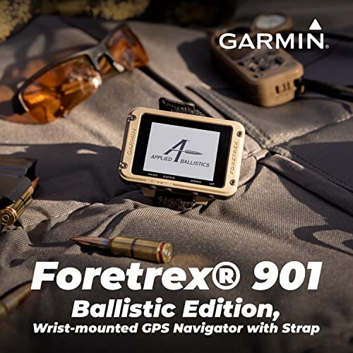 Wearable4U Garmin Foretrex 901 Wrist-Mounted GPS Navigator Bundle with Strap, Ballistic Edition