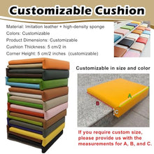 RENLXFI Black Coffee Shop Card Seat Cushion Large, Commercial Indoor Outdoor Bench Cushions for Patio Kitchen Garden, Waterproof Custom Sponge Pad(8 Pack,20x20in/50.8x50.8cm)