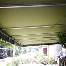 OKUOKA Tarpaulin Waterproof Heavy Duty Sunscreen Canopy Tent Galvanized Buttonhole Plant Shed Truck Cover Outdoor Garden, 13 Sizes, Support Customization (Color : Green, Size : 4X6m)