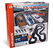 AW AUTO WORLD 36' Victory 400 4 Lane Slot Race Set HO Scale Factory