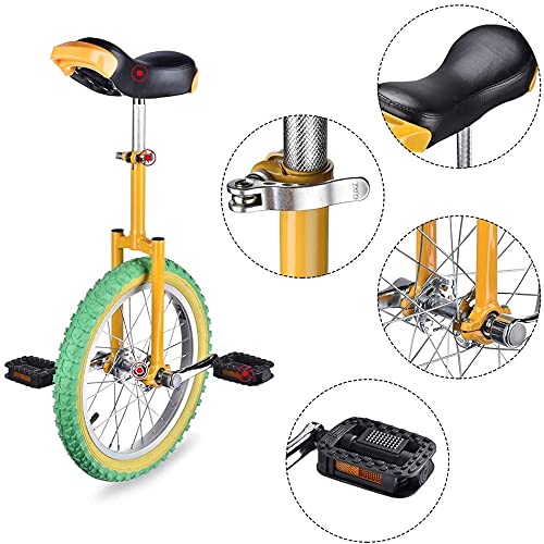 JINCAN 20-Inch Unicycle Ergonomic Safety Saddle Anti-Skid Tires