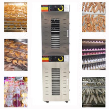 HayWHNKN Commercial Food Dehydrator Machine 40 Trays Stainless Steel Silver