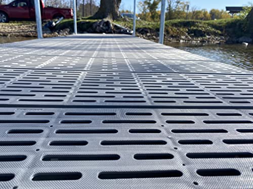 Patriot Docks 24ft Low Pro Aluminum Frame Dock Kit with Reinforced Poly Decking
