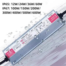 Outdoor Waterproof Lighting AC 220V to DC 12 V 24V LED Driver Power Supply 24W 36W 60W 100W 150W 200W 300W 600W(12 V,600W)