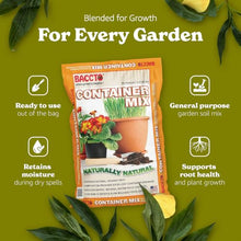 Michigan Peat Company 10 Pack BACCTO Container Mix, Indoor Outdoor Blend with Organic Peat, Starter & Nutrients for 6" or Larger Planters, 1.5 Cu Ft