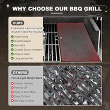 663 SQIN Gas and Charcoal Combo Grill with Side Burner
