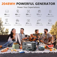 ALLWEI 2400W Portable Power Station with B200 PRO Expansion Battery LiFePO4