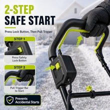 Cordless Snow Blower, 3500W Brushless, 25FT Throw, 30-Min Runtime