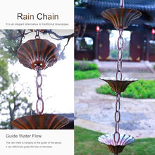 YUSIWOAL Rain Chain Eaves Drainage Rain Collector Chain, Decorative Rain Chain for Temple House, Outdoor Garden Rain Chain(300cm (10ft))